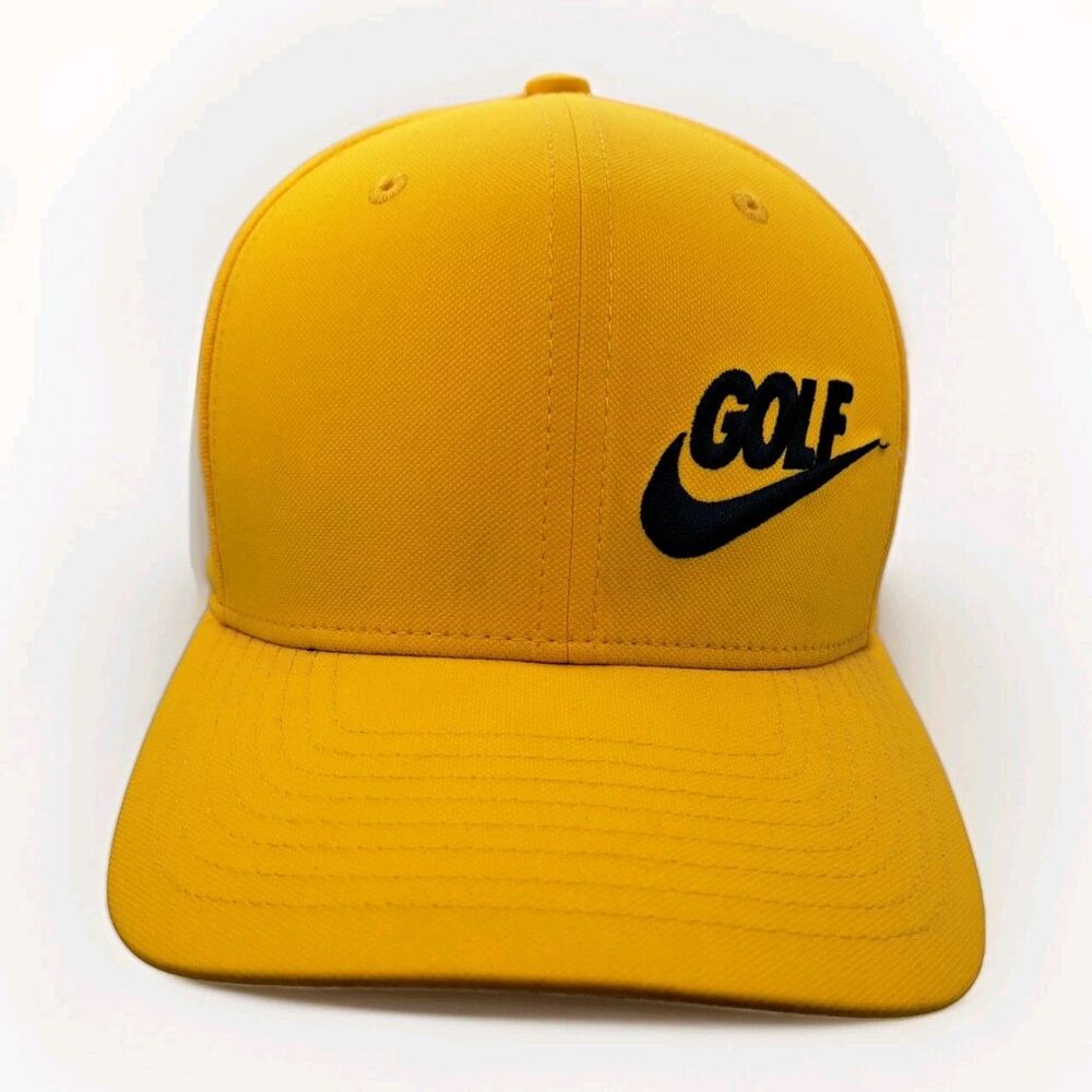 NIKE‎ Golf Cap Men's Small/Medium Stretch Baseball Logo Neon Sports
